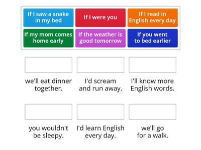 Conditional 1 and 2