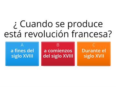 cuestionario de la revolucion francesa 