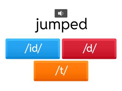 Ed Pronunciation Endings