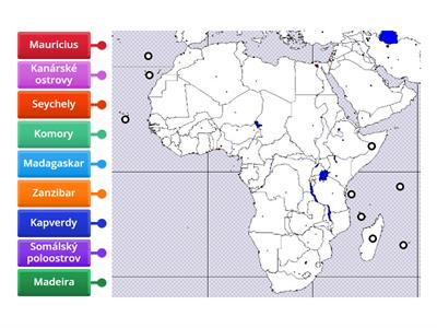 Afrika Ostrovy, Souostroví, poloostrovy
