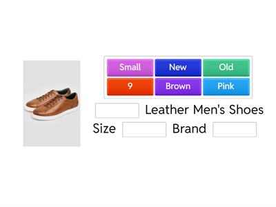 [3.1] Fill in the Missing Words in these Descriptions