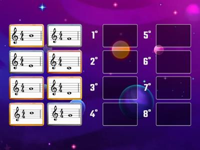 Metti in ordine le note della scala musicale