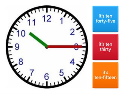 Telling the time (REAL CLOCK)