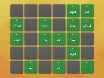 1. Building Spelling Skills - Matching Pairs