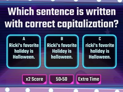 Capitalization Practice