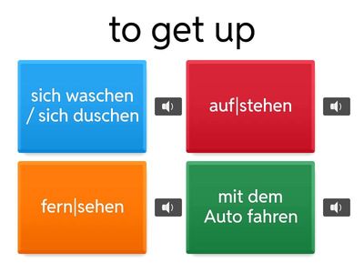 QUIZ Mein Tagesablauf - my daily routine 