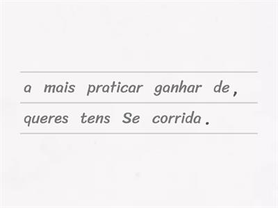 Ordena as frases complexas