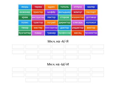  Грамматические нормы существительных (И.п. мн.ч.)