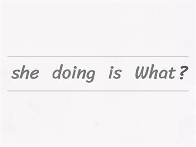 Present Continuous - Wh questions