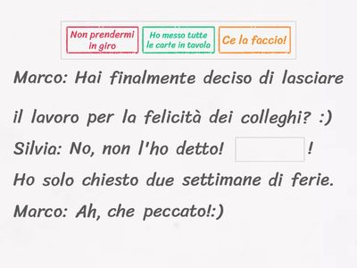 Espressioni colloquiali 2 (B2a)