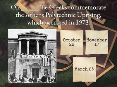 Commemoration of the Athens Polytechnic Uprising