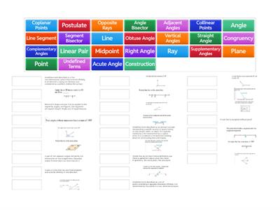 Geometry Foundations Vocabulary