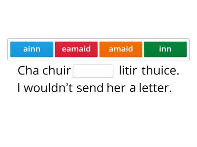 Section 5 Ex4 Conditional tense endings