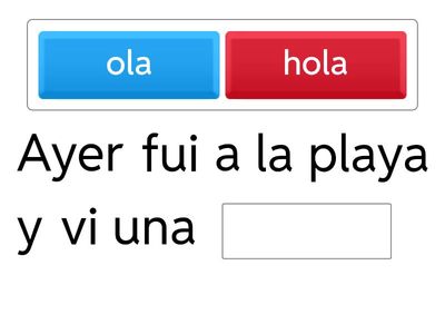  Ortografía: Uso de la h.