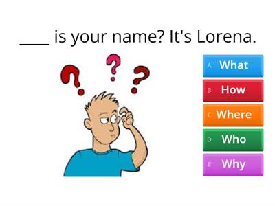 where/ How/what/ Who/Why 