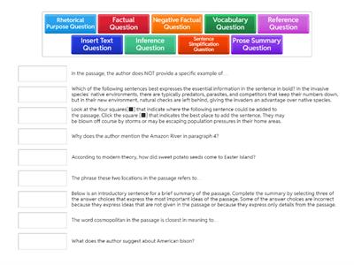 TOEFL Reading Question Types