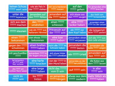 Redensarten Klasse 1sa / 1sc B