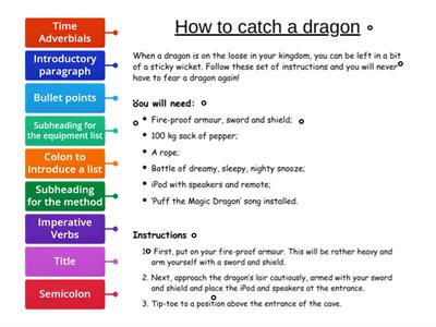 Features of Instructions KS2