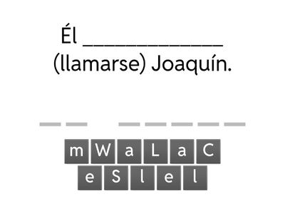  Llamarse, Ser, Tener