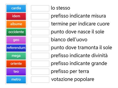 Lessico latino e greco