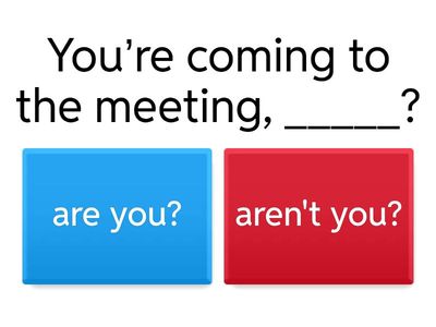 English question tags