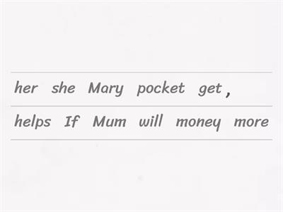 First conditional sentences 