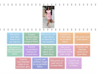 Les vêtements et les couleurs 