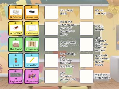 Fun for Starters school objects