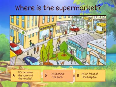 Behind/between/next to/in front of...