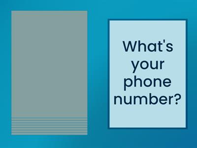 Personal Information (A1)