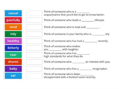 Focus 4: 2.7 Collocations