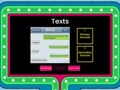  Primary and Secondary Sources