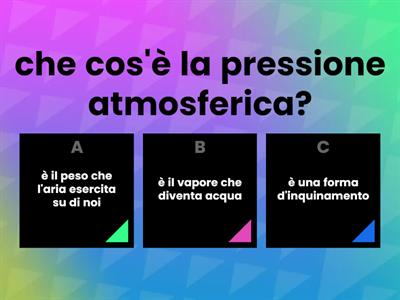 la pressione atmosferica 