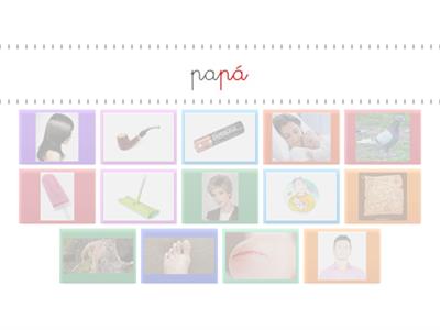 Lectura de palabras con P, M, L  LIGADA