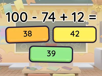 Приклади на декілька дій. 3 клас. 