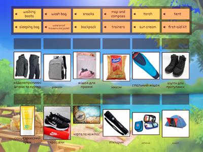 THINGS TO TAKE ON AN ADVENTURE HOLIDAY. PREPARE 7. UNIT 7