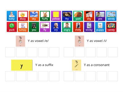 Y as a vowel and suffix