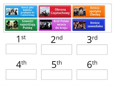 Poukładaj elementy fabuły w odpowiedniej kolejności