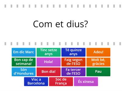 Intercanviar informació personal