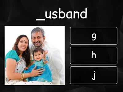 Quiz Sound Sort: g, h, j