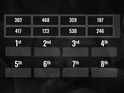 Smallest to biggest 1 - RED