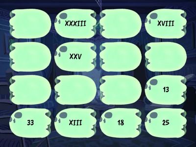 Римске цифре I, V, X