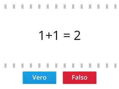 Addizione entro il 10 (Vero-Falso) 