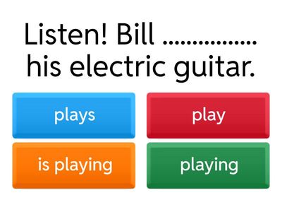 Present Simple vs Present Continuous (negative + questions)