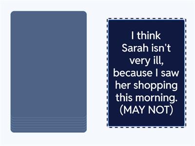 Present modals of deduction