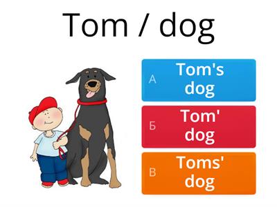 Possessive case (singular / plural)