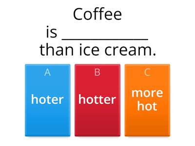 Comparative Adjectives 1