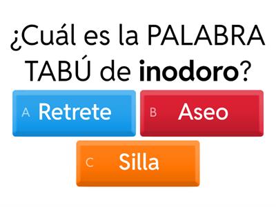 PALABRAS TABÚ y EUFEMISMOS