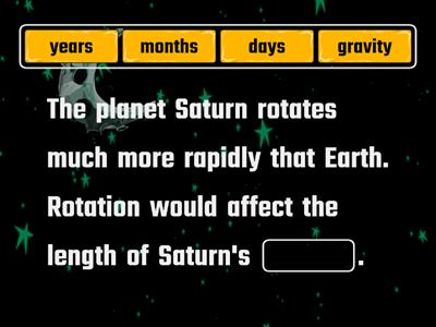 Terrestrial Planets Vocabulary