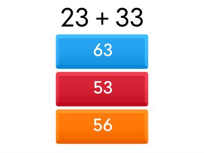 Addition without Regrouping Game Show